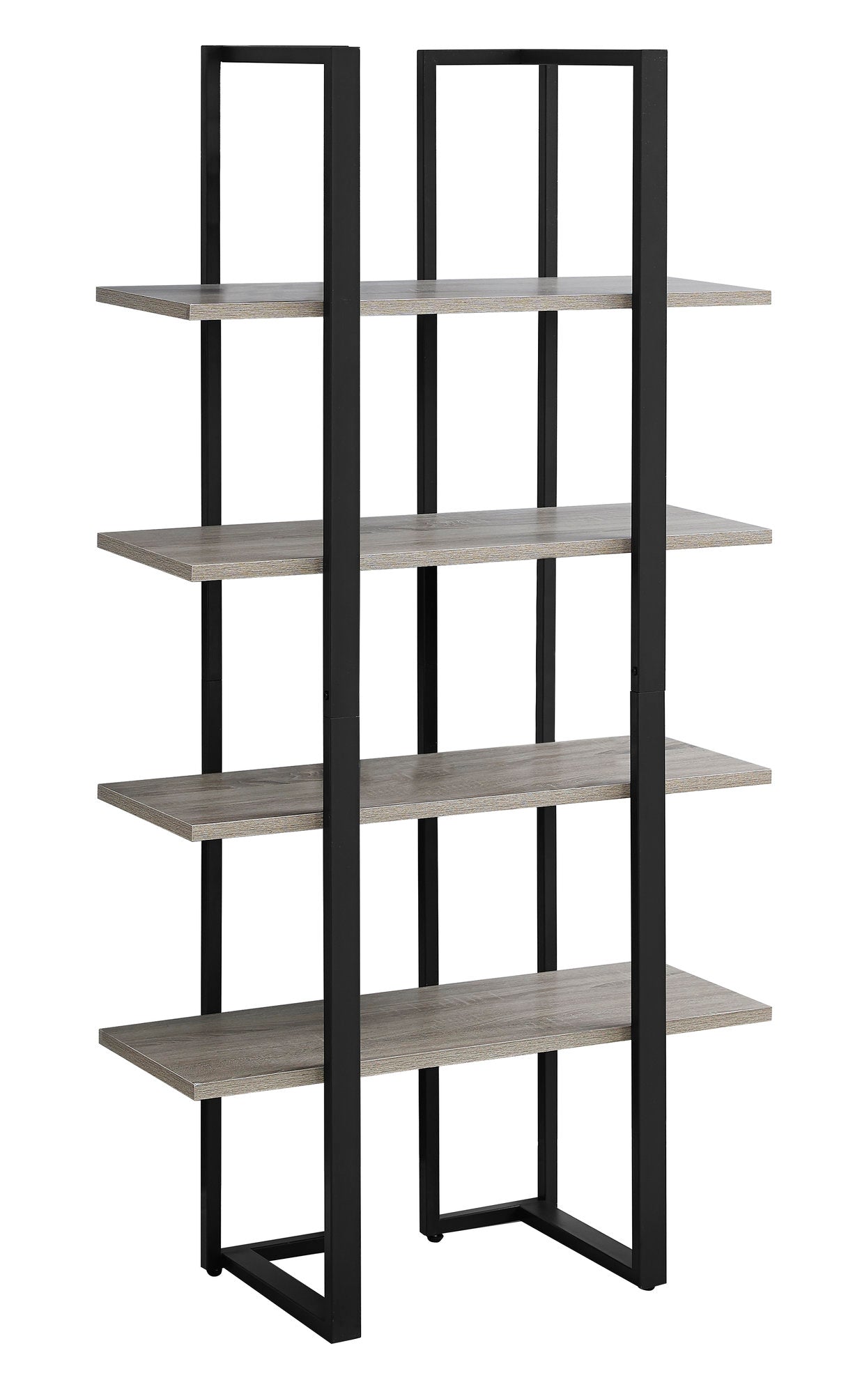Dark Taupe Black Metal Bookcase The Brick