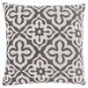 Dark Taupe Motif Design 1pc Pillow