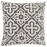 Dark Taupe Motif Design 1pc Pillow
