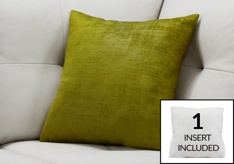Lime Green Brushed Velvet 1pc Pillow