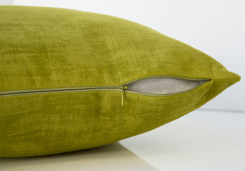 Lime Green Brushed Velvet 1pc Pillow