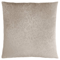 Taupe Floral Velvet 1pc Pillow