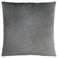 Dark Grey Floral Velvet 1pc Pillow