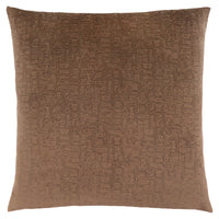 Light Brown Mosaic Velvet 1pc Pillow