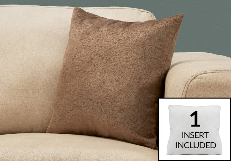 Light Brown Mosaic Velvet 1pc Pillow