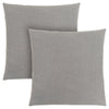 Patterned Light Grey 2pcs Pillow