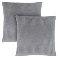 Silver Diamond Velvet 2pcs Pillow