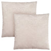 Light Taupe Feathered Velvet 2pcs Pillow