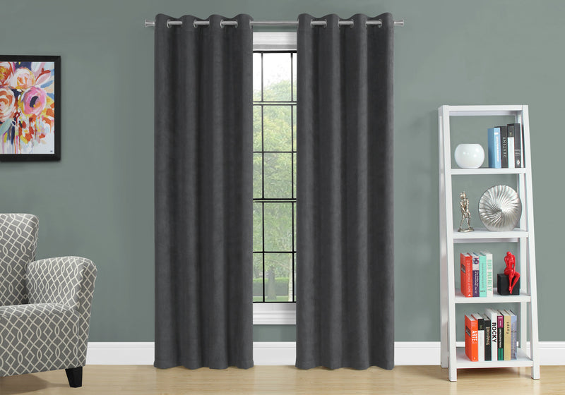 Grey Darkening 2-Piece Curtain Panel - 54\" x 84\"