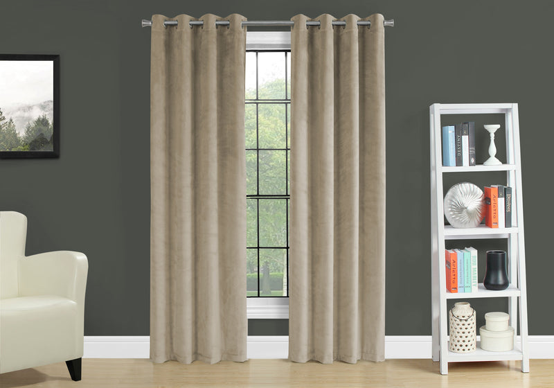 Beige Darkening 2-Piece Curtain Panel - 52\" x 84\"