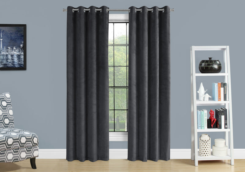 Grey Darkening 2-Piece Curtain Panel - 52\" x 84\"