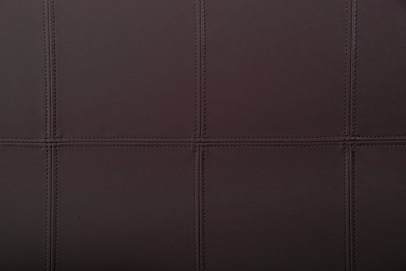 Jackson 39\" Storage Ottoman - Brown Faux Leather