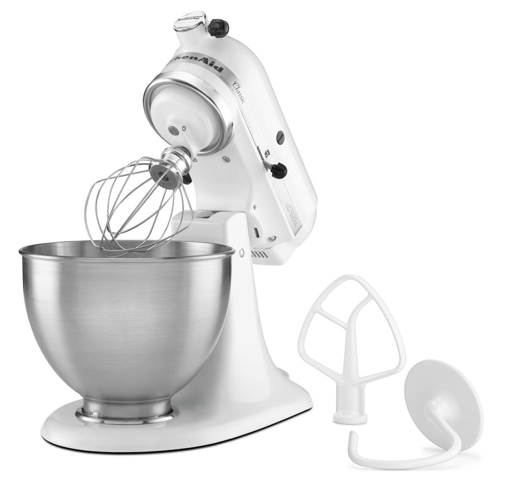 KitchenAid Classic Series 4.5-Quart Tilt-Head Stand Mixer - K45SSWH