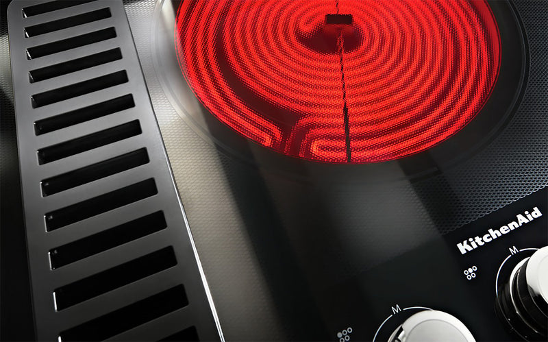 KitchenAid 36\" 5-Element Electric Cooktop - Stainless Steel - KCED606GSS