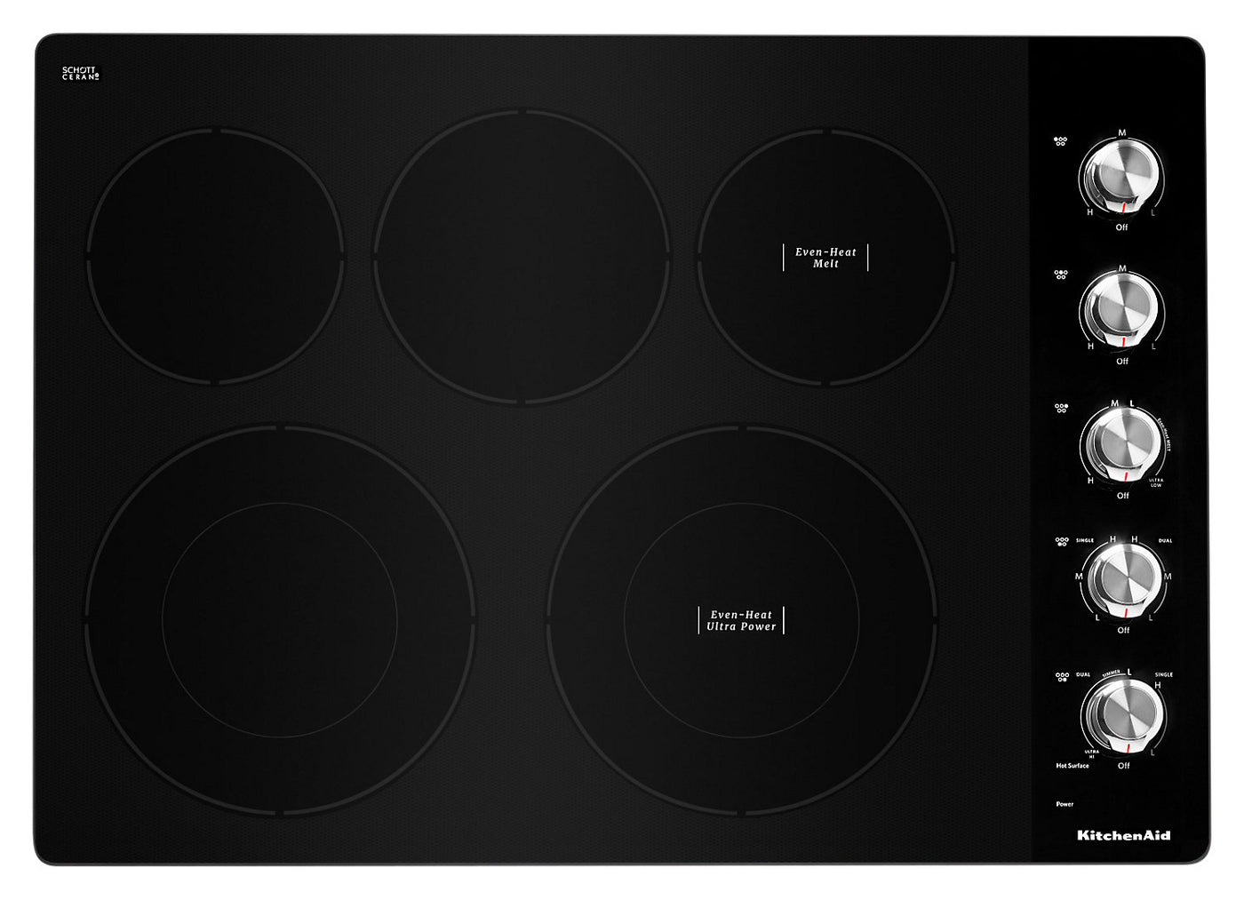 KitchenAid 30" Electric Cooktop with Ultra Power Element KCES550HSS