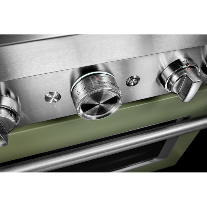 KitchenAid 4.1 Cu. Ft. Smart Gas Range with Self-Clean - Avocado Cream - KFGC500JAV