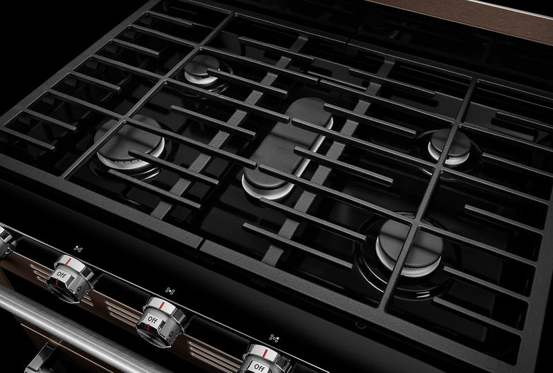 KitchenAid 30" Gas Double Oven Convection Range KFGD500EBS The Brick