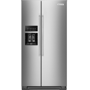 KitchenAid 22.6 Cu. Ft. Counter-Depth Side-by-Side Refrigerator - KRSC700HPS
