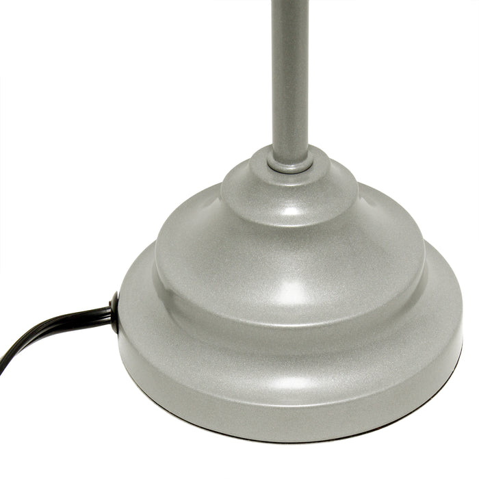 Simple Designs \t\tTable Lamp with Fabric Shade And Hanging Acrylic Beads
