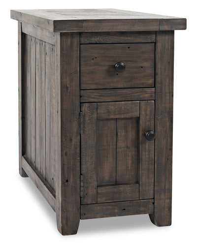 Madison Chairside Table – Brown - {Rustic}, {Modern}, {Contemporary} style End Table in Brown {Reclaimed Wood}