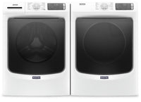 Maytag Front-Load 5.5 Cu. Ft. Washer with Extra Power and 7.3 Cu. Ft. Gas Steam Dryer - White