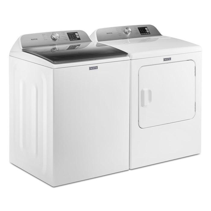 Maytag 5.5 Cu. Ft. Top-Load Washer and Maytag 7.0 Cu. Ft. Front-Load Electric Dryer