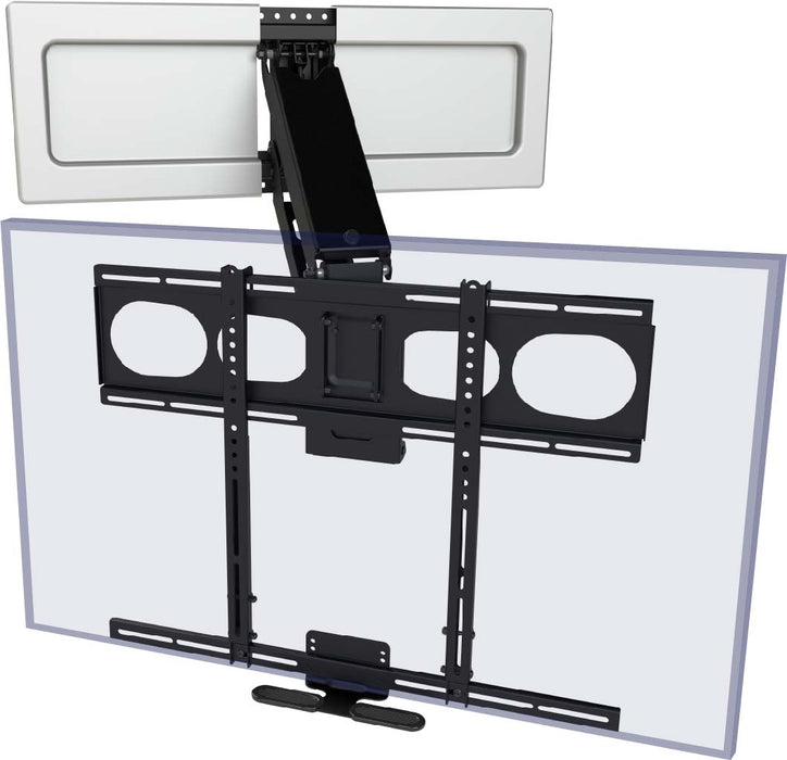 MantelMount MM540 Enhanced Pull-Down TV Wall Mount with Soundbar Attachment