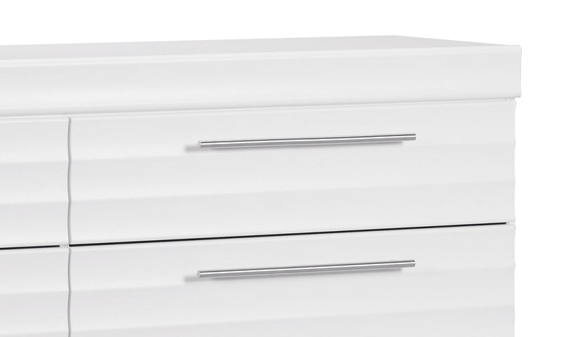 Olivia 6-Piece Full Storage Bedroom Package with 2 Nightstands – White