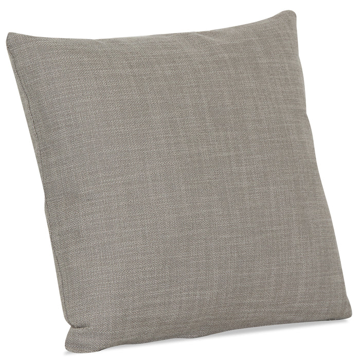 Linen-Look Fabric Accent Pillow - Cabo Smoke