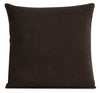 Textured Polyester Accent Pillow - Plush Chocolate