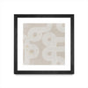 \"Fluxus I\" Matted and Framed Black 30x30 Wall Art