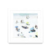 \"Happy Days\" Matted and Framed White 36x36 Wall Art