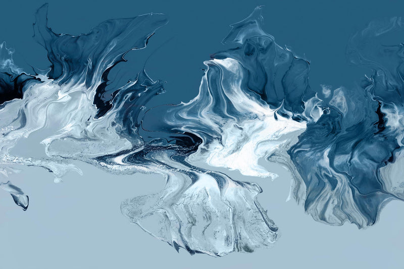 \"Azure Marble I\" Giant Art 84x54 Wall Art