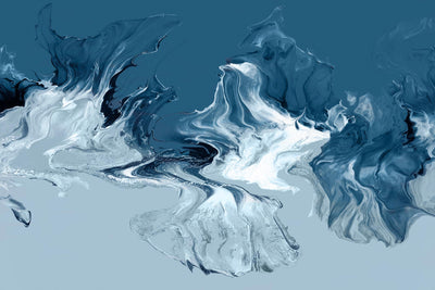 "Azure Marble I" Giant Art 72x48 Wall Art