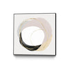 \"Ring Of Gold Ii\" Canvas Framed Black 20x20 Wall Art
