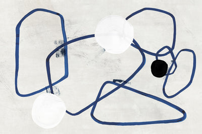 "Midblue Ii" Giant Art 84x54 Wall Art