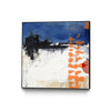 \"Midnight Rise Ii\" Canvas Framed Black 20x20 Wall Art