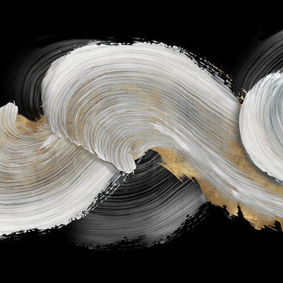 "White Swirls" Giant Art 54x54 Wall Art