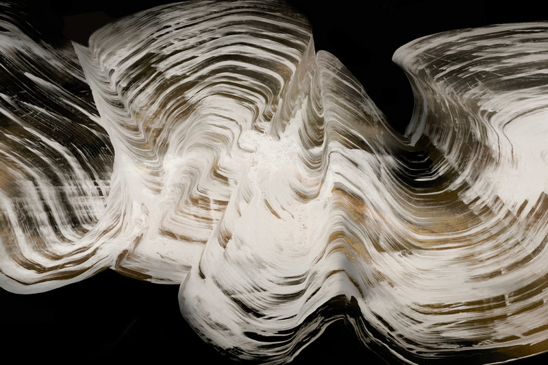 \"White Strokes\" Giant Art 72x48 Wall Art