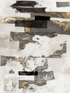 \"Gold And Black Ink I\" Giant Art 72x54 Wall Art