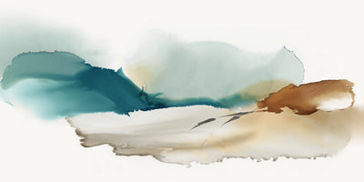"Inky Blue Mountains" Giant Art 72x36 Wall Art