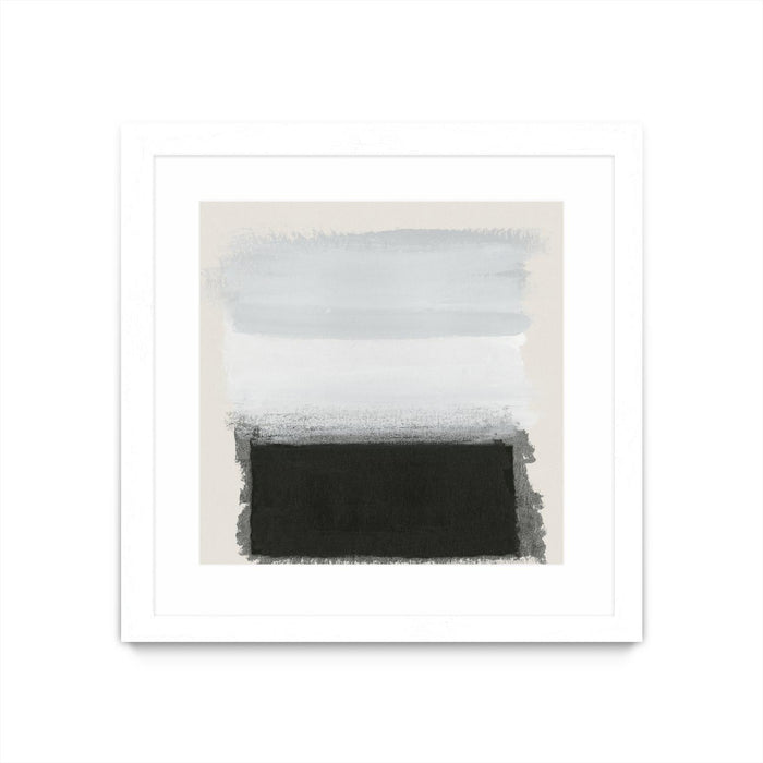 \"Star Night Interlude\" Matted and Framed White 36x36 Wall Art