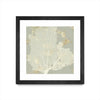\"Sea Coral I\" Matted and Framed Black 36x36 Wall Art
