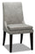 Shilo Dining Chair with Linen-Look Fabric, Wood - Grey