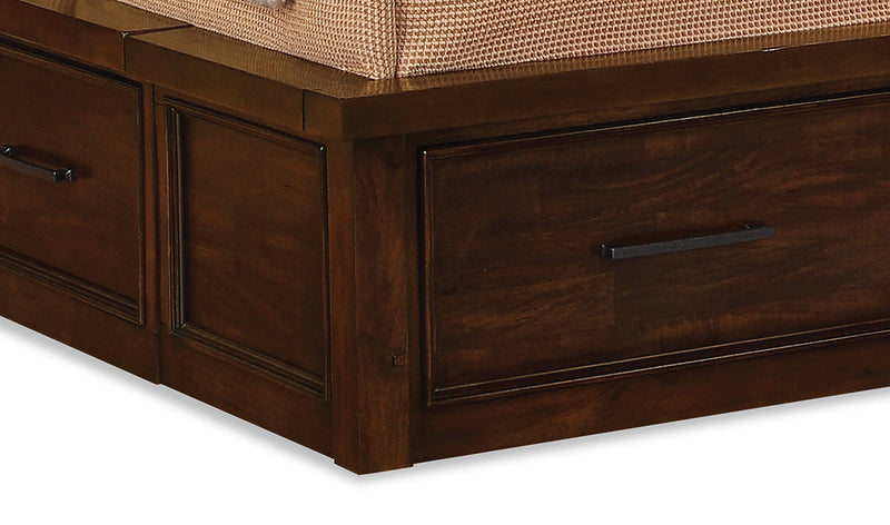 Sonoma 8-Piece King Storage Bedroom Set - Dark Brown