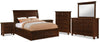 Sonoma 8-Piece Queen Storage Bedroom Set - Dark Brown