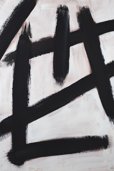 "Ink Strokes" Giant Art 84x54 Wall Art