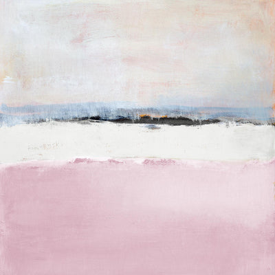 "Pink Sea Abstract" Giant Art 54x54 Wall Art