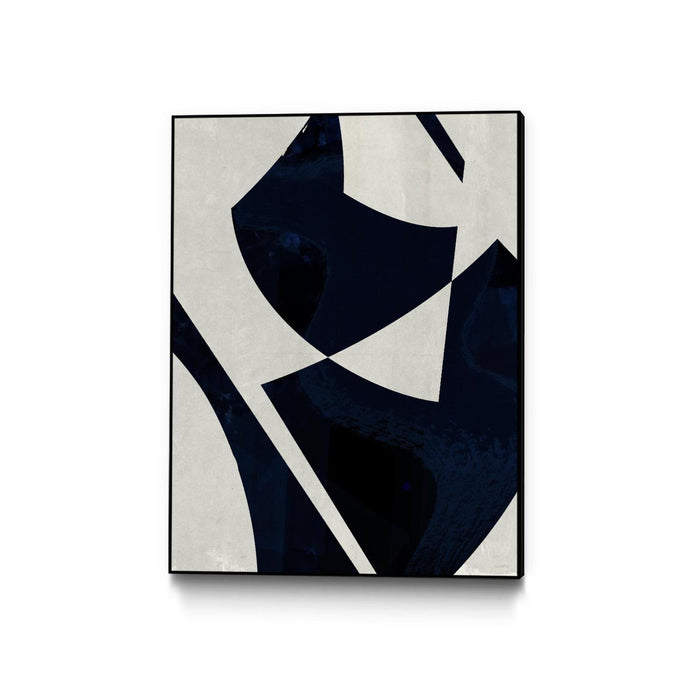 \"Black Machine I\" Canvas Framed Black 24x32 Wall Art