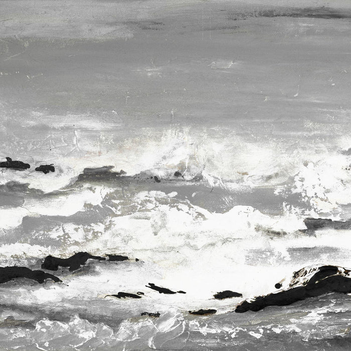 \"Rocks And Waves\" Giant Art 54x54 Wall Art